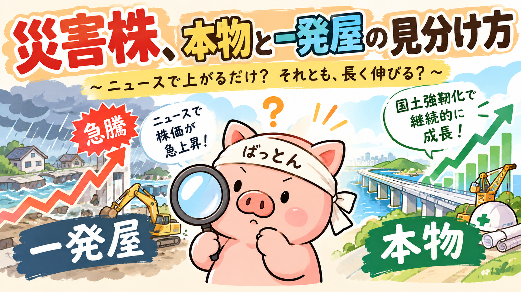 災害株、本物と一発屋の見分け方